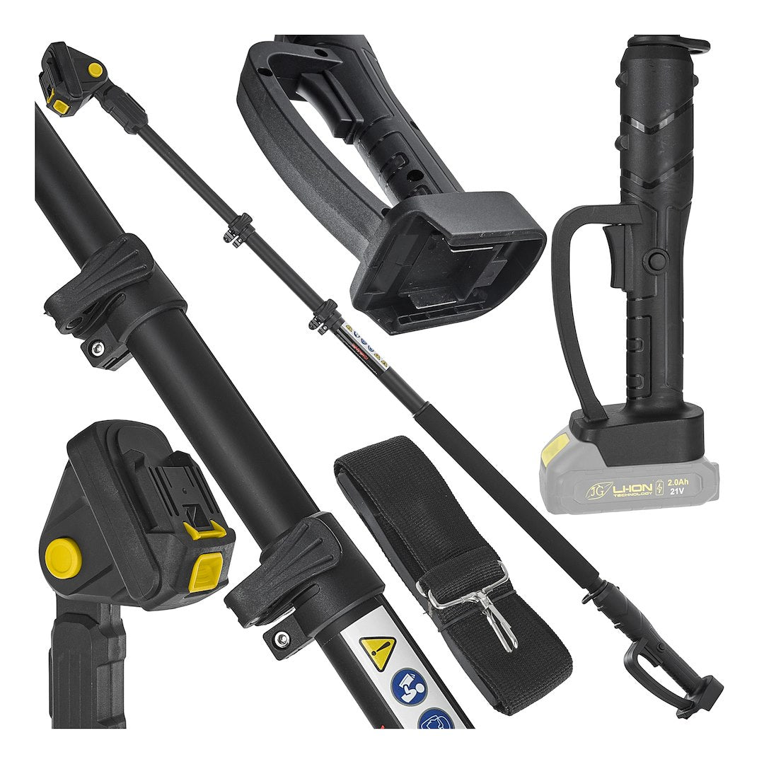 Brat telescopic pentru fierastraie electrice si foarfece electrice de gradina pe acumulator, 1.65-2.50 m, John Gardener G80664