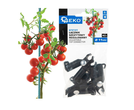 Set conectori superiori reglabili pentru araci, 11 mm, 4 bucati, Geko G72141