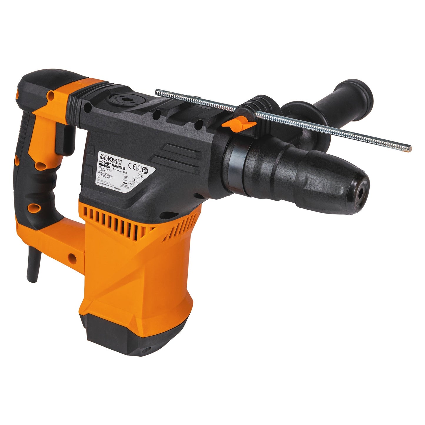 Ciocan rotopercutor BK-HD61, 1500 W, 32 mm, SDS-Plus 5J, Baukraft 013129