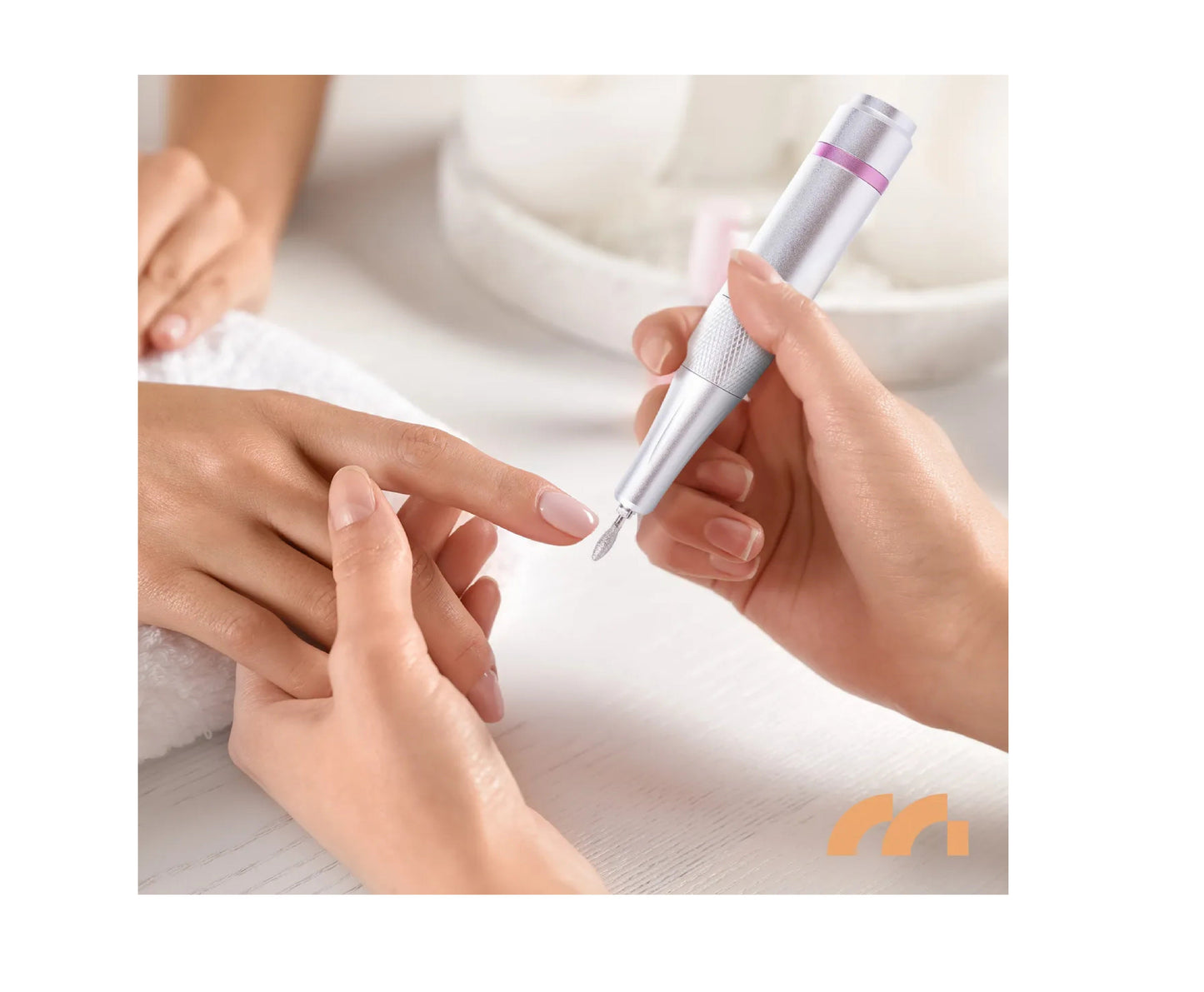 Set Pila electrica pentru unghii cu 12 freze interschimbabile Beauty ND6, 50 W, MalTec 112099