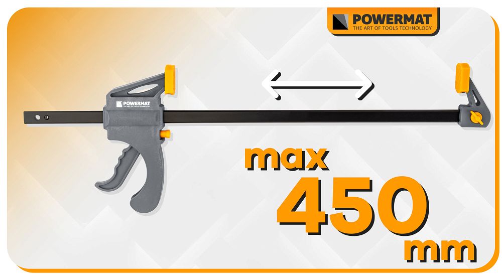 Clema de tamplarie PM-SSD-18T, 450x60mm, Powermat PM1433