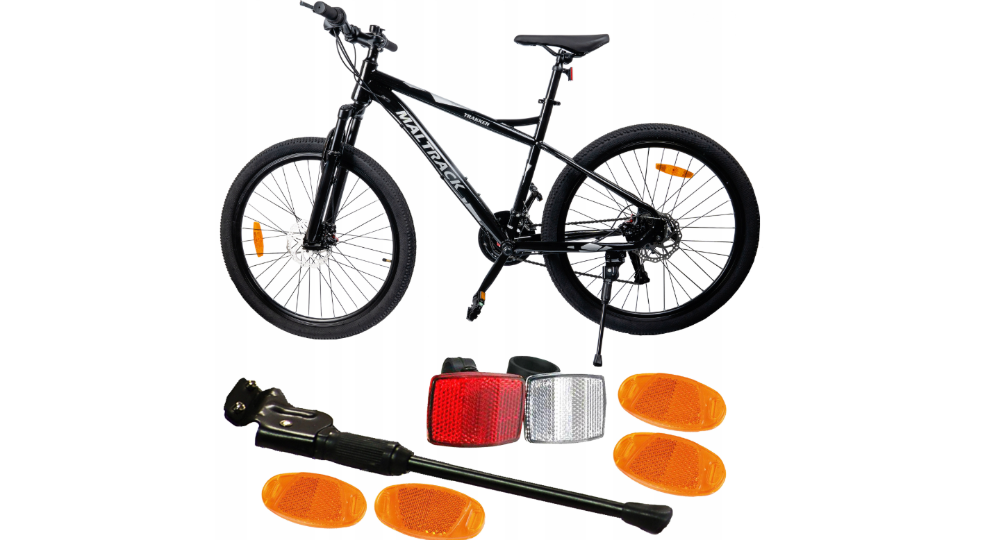 Bicicleta MTB26 Black / Light Gray, 21 viteze, cadru 15", roti 26", MalTrack 110983