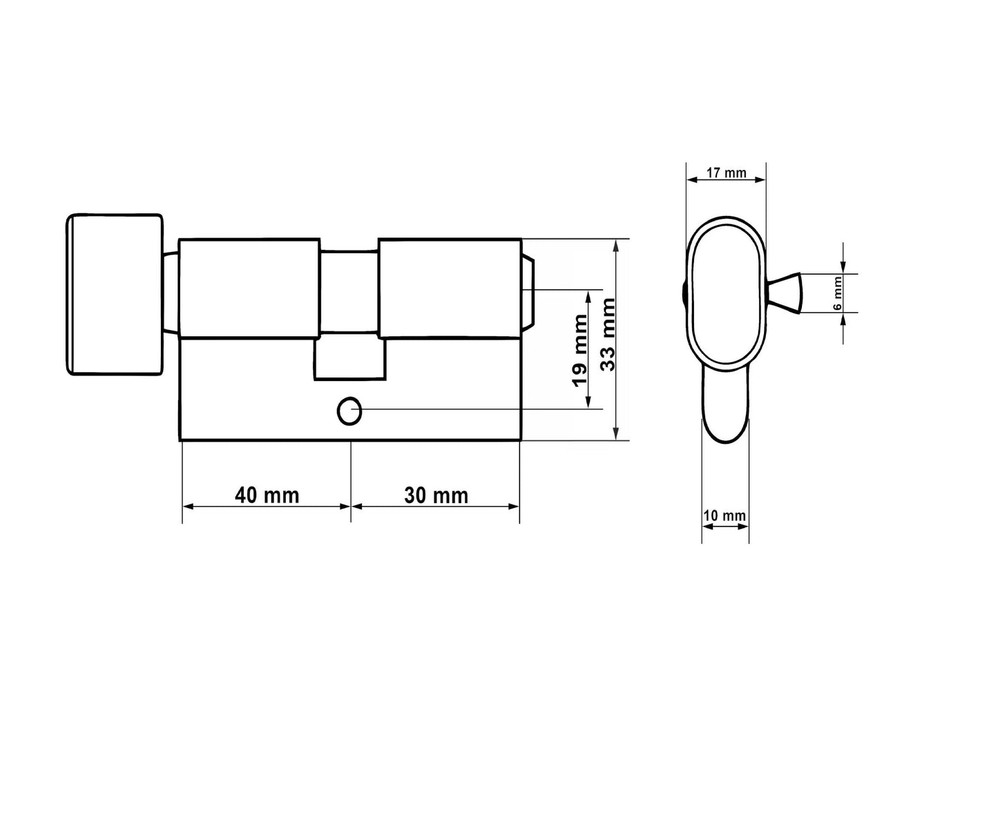 Butuc aluminiu, 30/40g, Keltin K02639