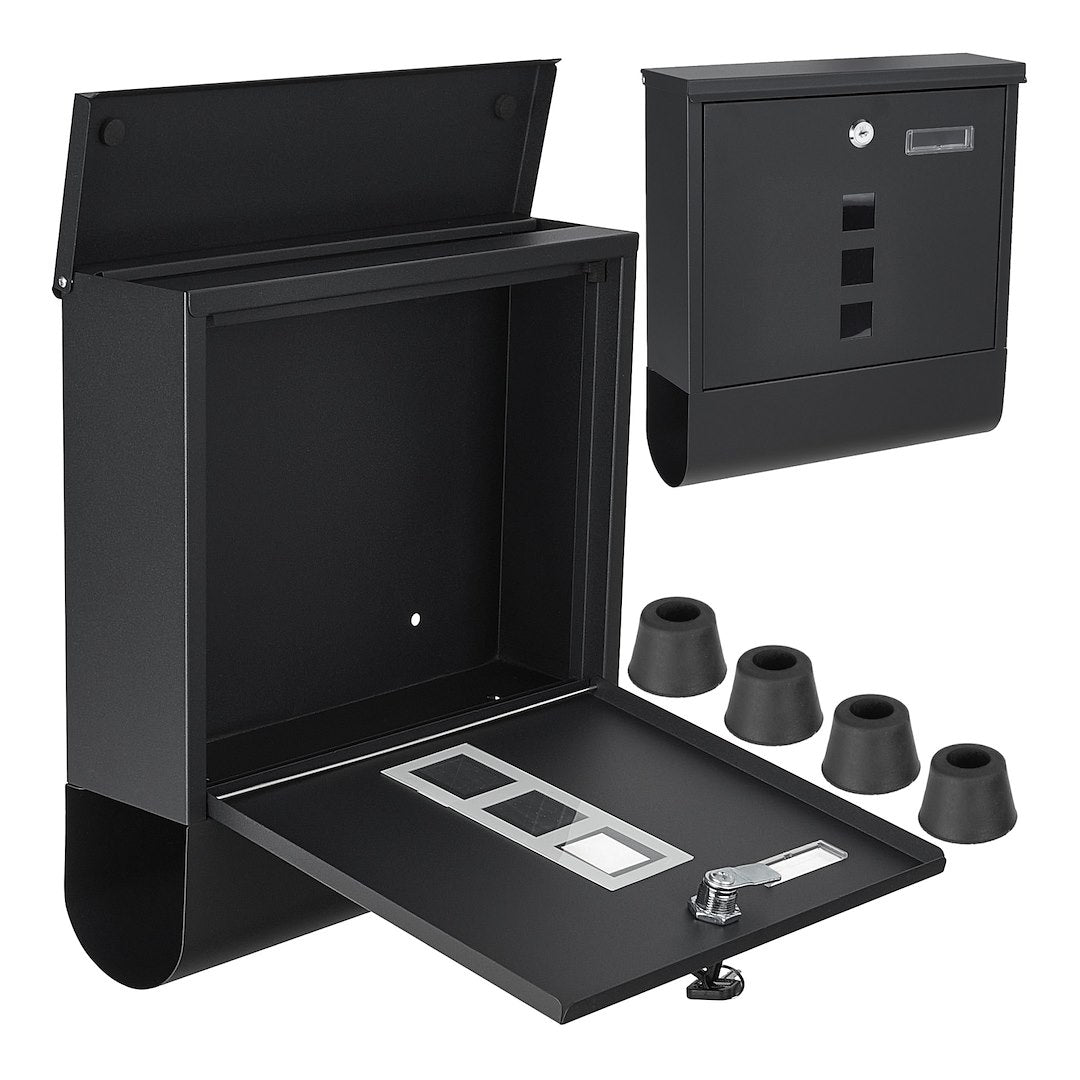 Cutie postala, 34 x 30.7 x 10 cm, negru, Geko G10923