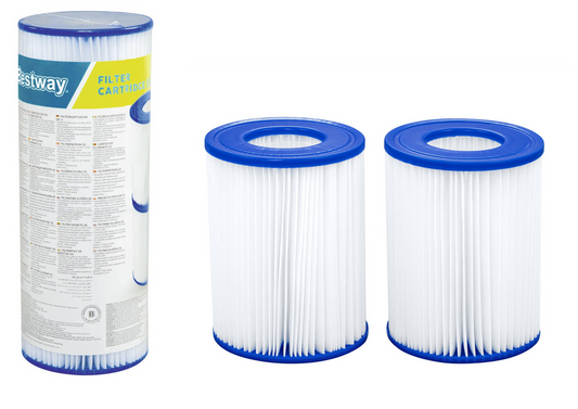 Filtru pentru pompa piscina tip II Bestway, 2 bucati, Lean 17006
