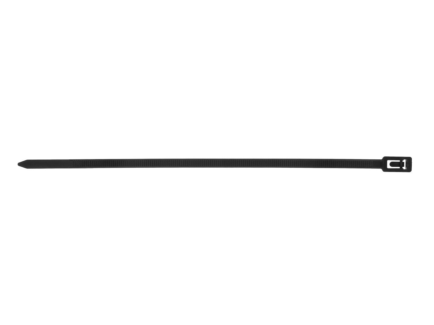 Set legaturi nylon reutilizabile, negru, 7,5x300mm, 100 bucati, Geko G17243