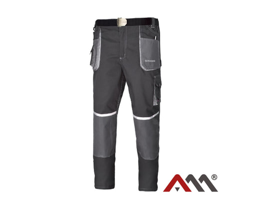 Pantaloni cu talie inalta Euroclassic, gri, marimea 48, Artmas ART794371