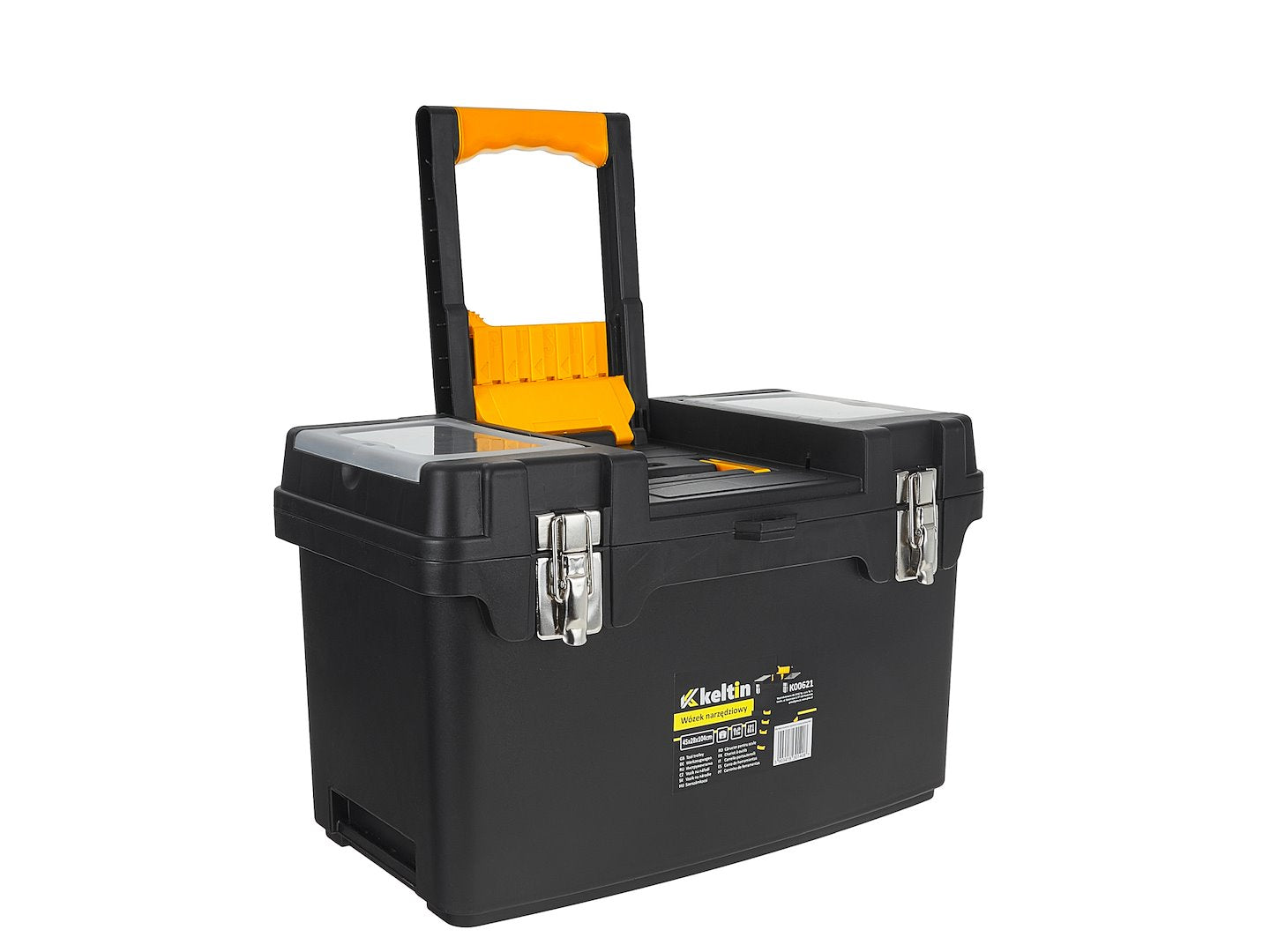 Carucior pentru scule cu organizator, 4 sertare, plastic, Keltin K00621