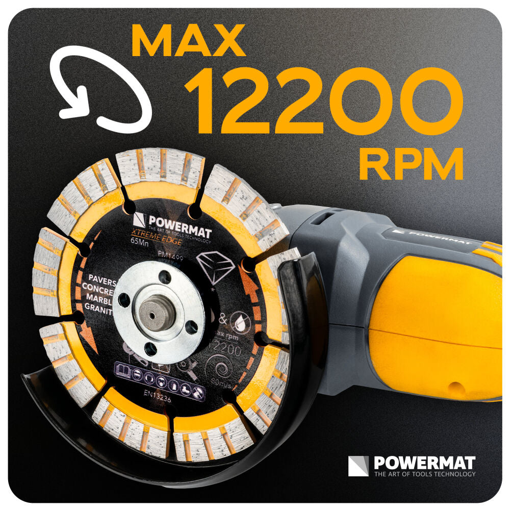 Disc diamantat segmentat PM-TDCS-1255T, 125 mm, Powermat PM1499