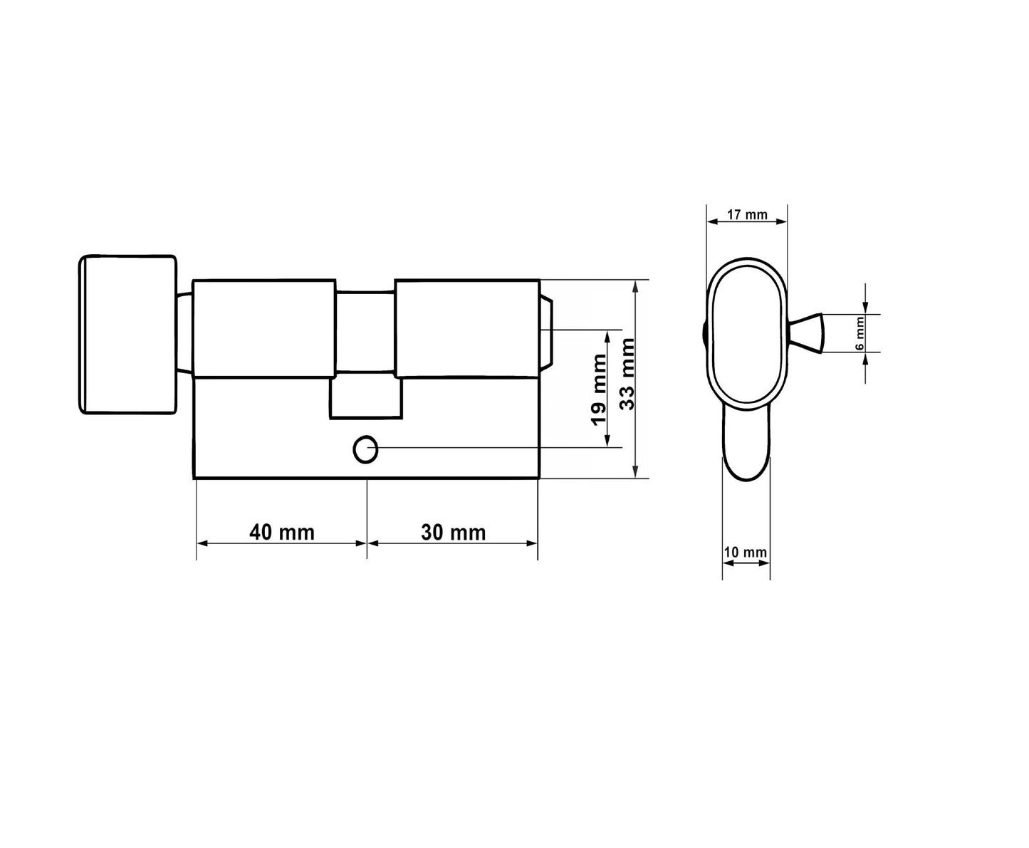 Butuc aluminiu, 30/40g, Keltin K02704