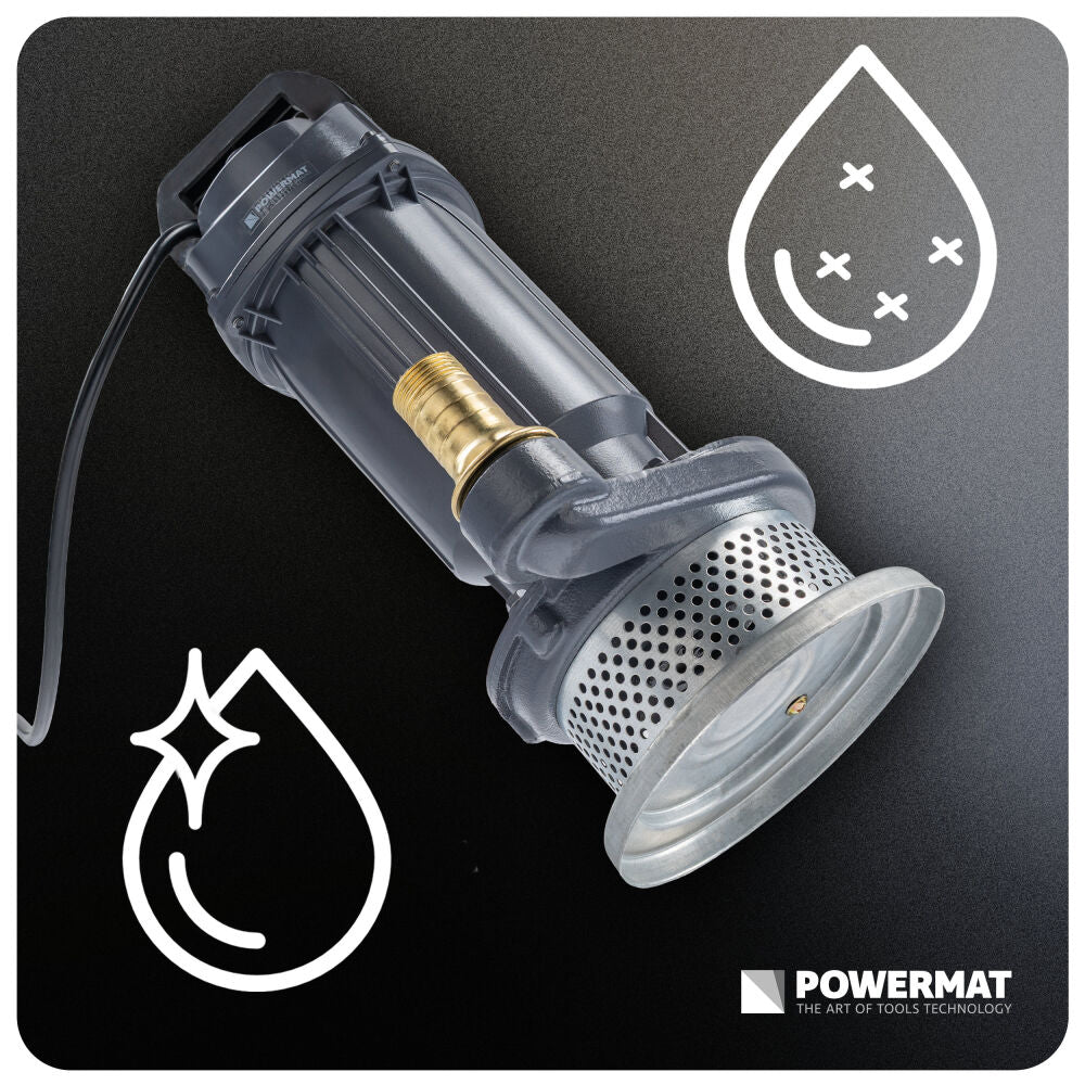 Pompa submersibila PM-PDWB-550T, 500 W, 7500 l / h, 1", cablu 10 m, Powermat PM1639