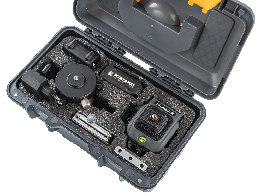Nivela laser in cruce cu acumulator PM-PLK-4DM3, 4.2 V, Powermat PM1494
