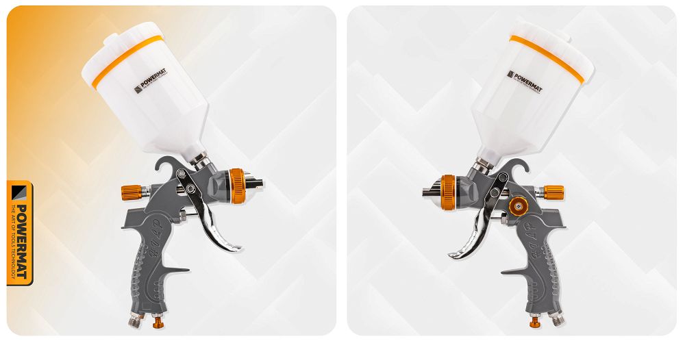 Pistol de vopsit HVLP PM-PDM-170TZ, 600 ml, 170 l / min, Powermat PM1425