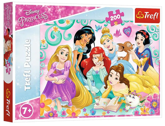 Puzzle Trefl Printesele Disney, O seara de poveste, 200 piese, Lean 26317