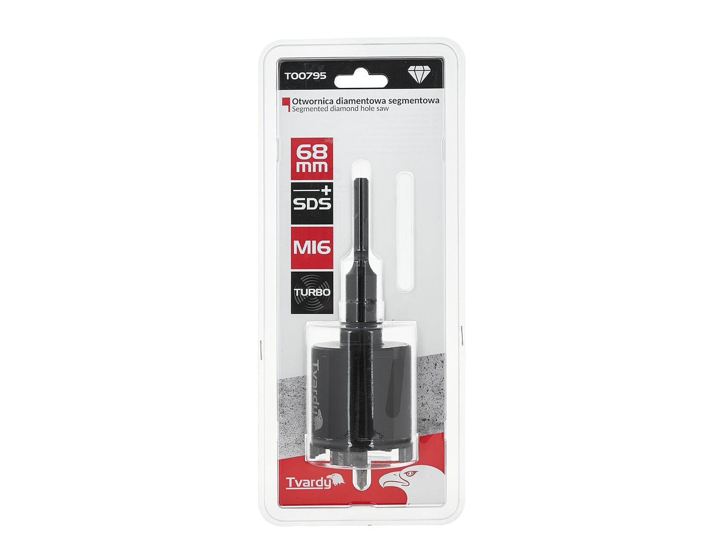 Carota diamantata M16, 62 mm, Tvardy T00795