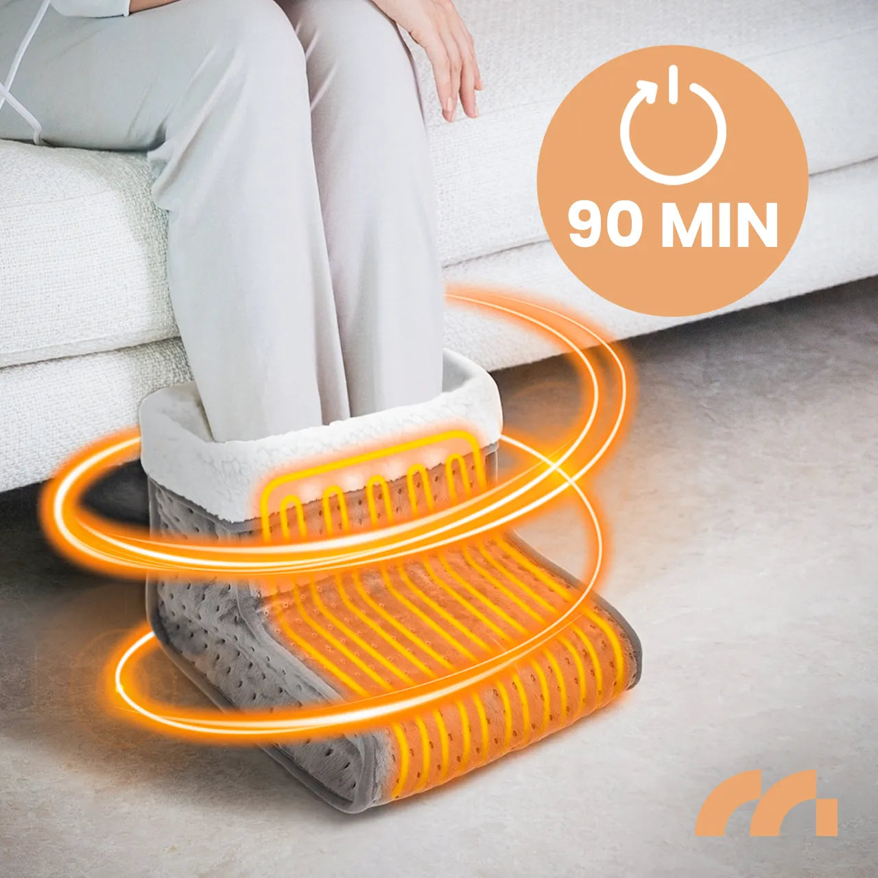 Incalzitor electric pentru picioare cu telecomanda, 100 W, MalTec 113468