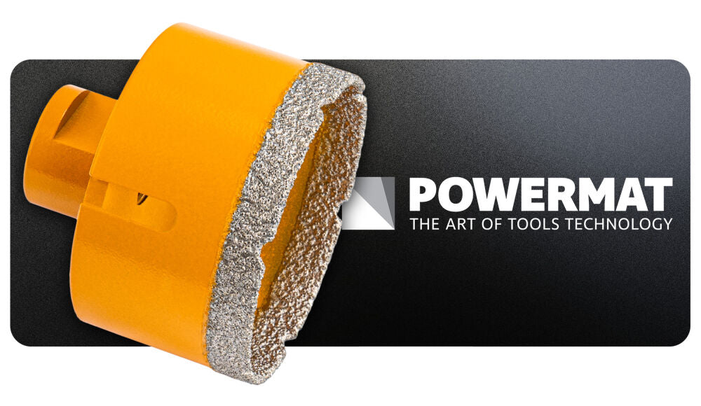 Carota diamantata pentru ceramica PM-DWK-68M14M, 68 mm, Powermat PM1579
