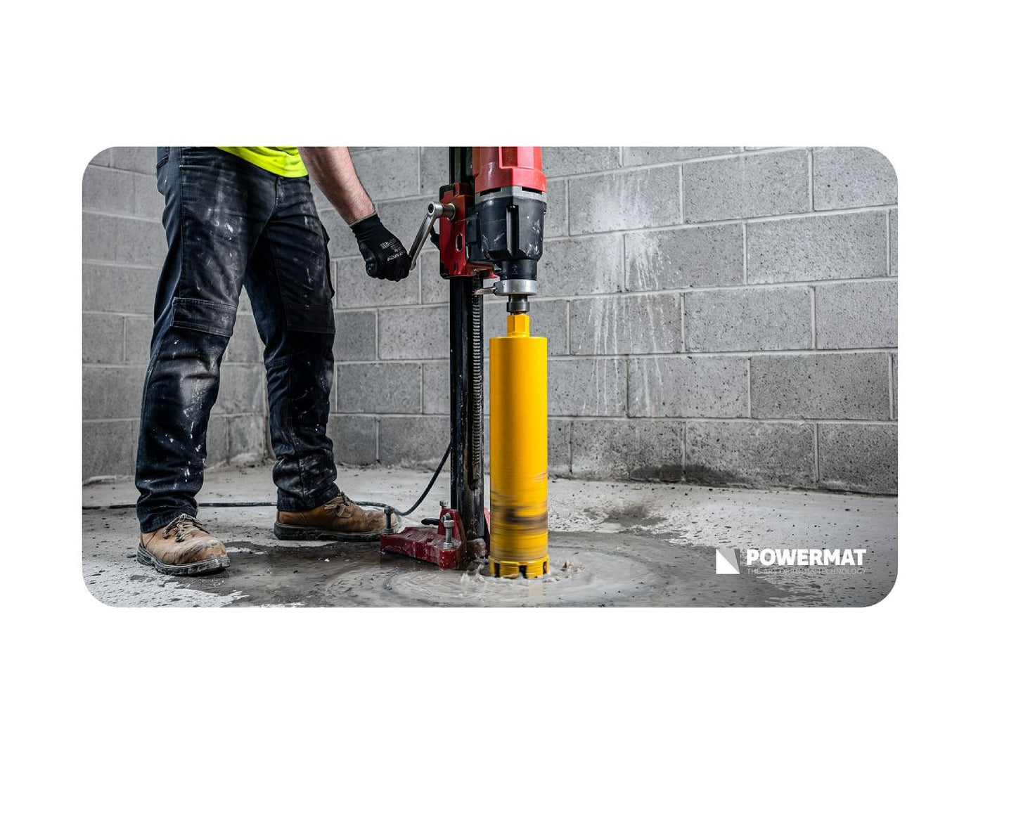 Carota diamantata pentru beton PM-DWK-162x450M, 1 1 / 4", 162 mm, Powermat PM1563