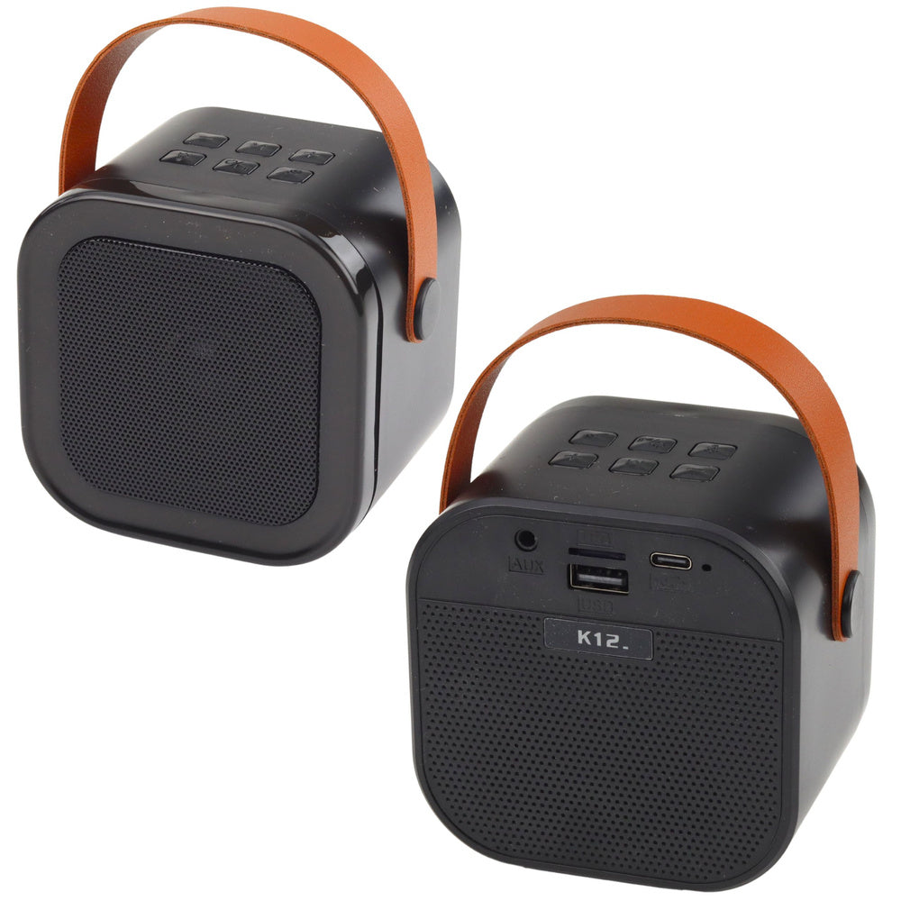 Set karaoke cu difuzor, 2 microfoane, lumini LED, Lean 25223