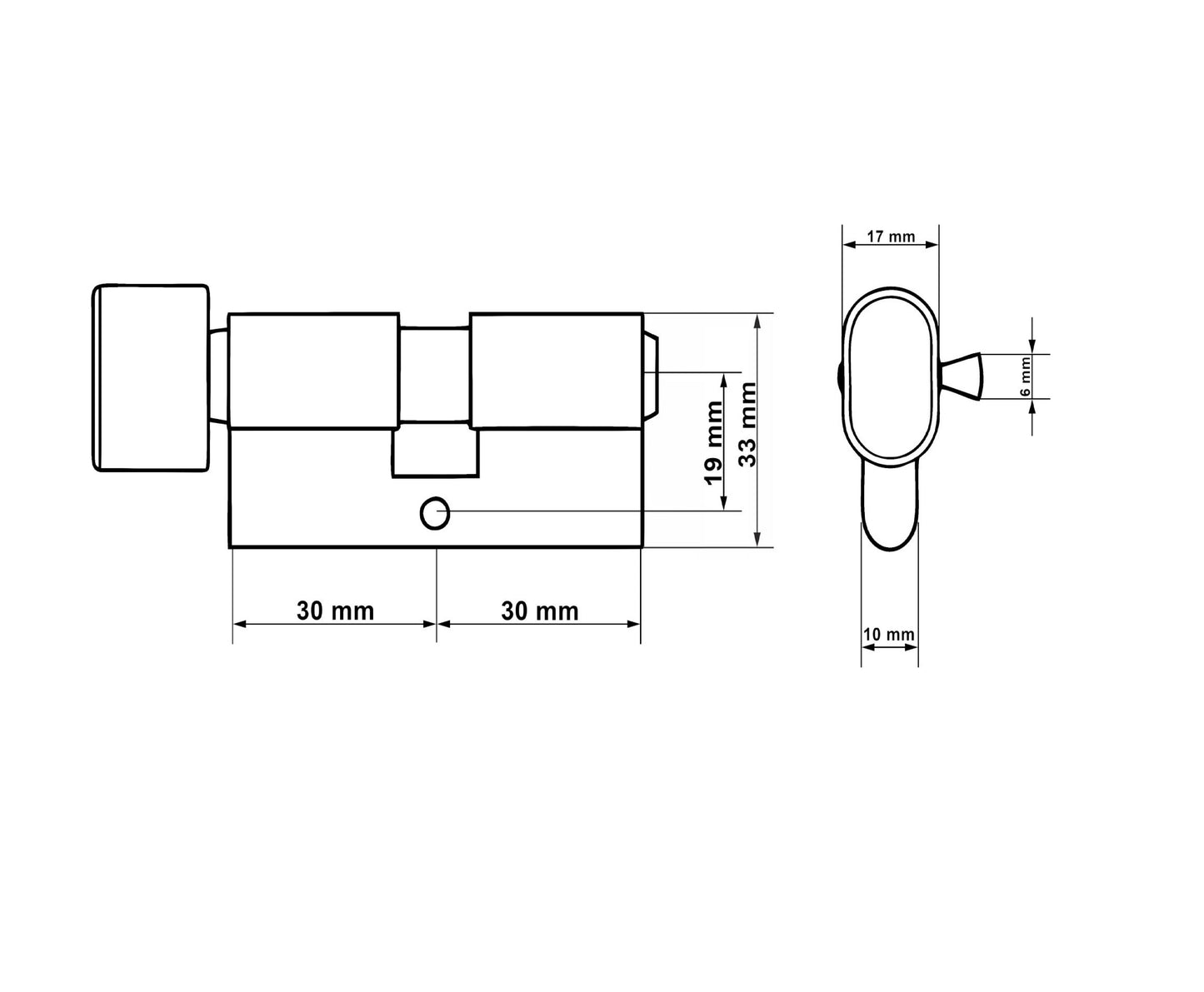 Butuc aluminiu, 30/30g, Keltin K02701