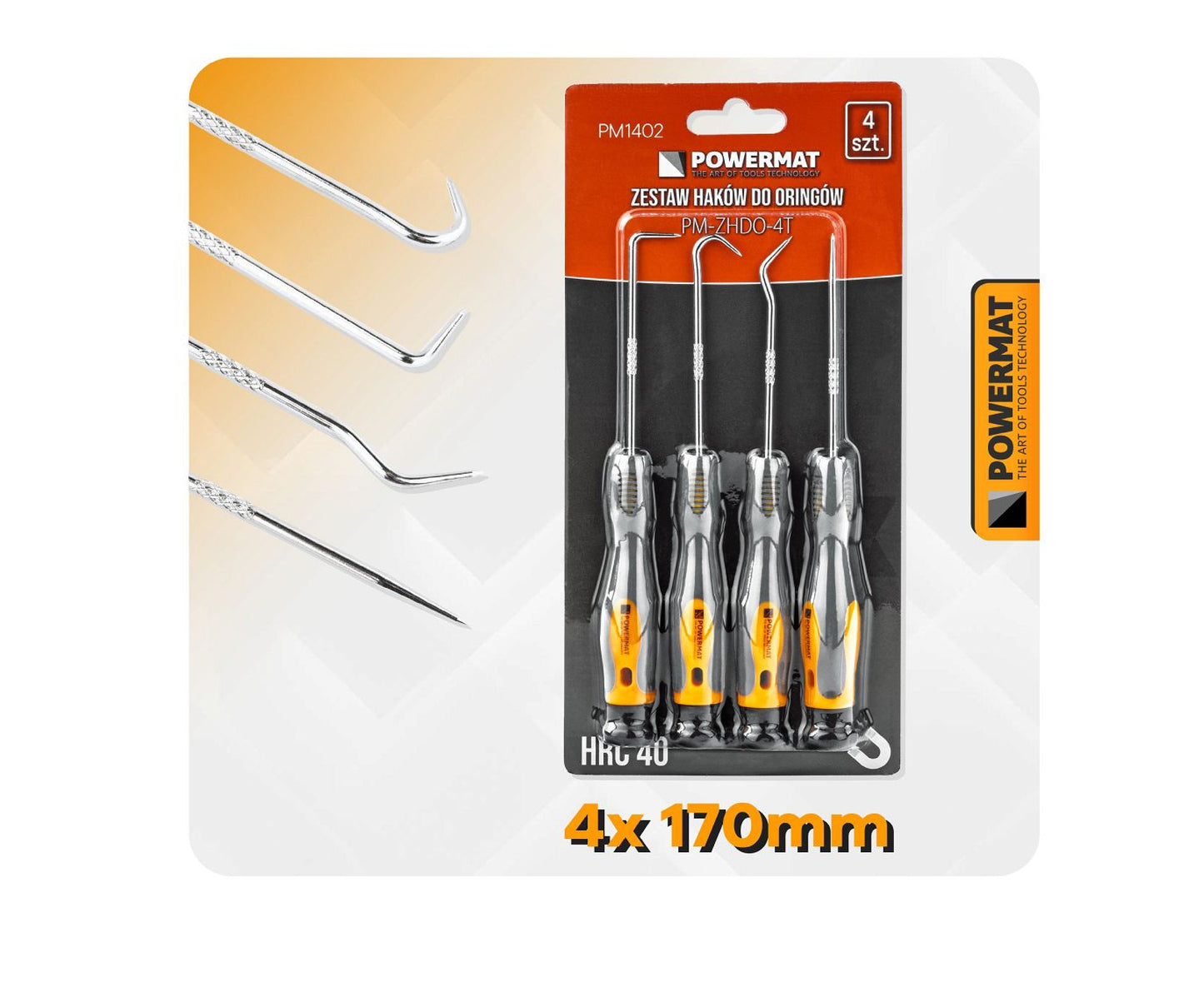 Set surubelnite pentru garnituri PM-ZHDO-4T, 4 bucati, Powermat PM1402