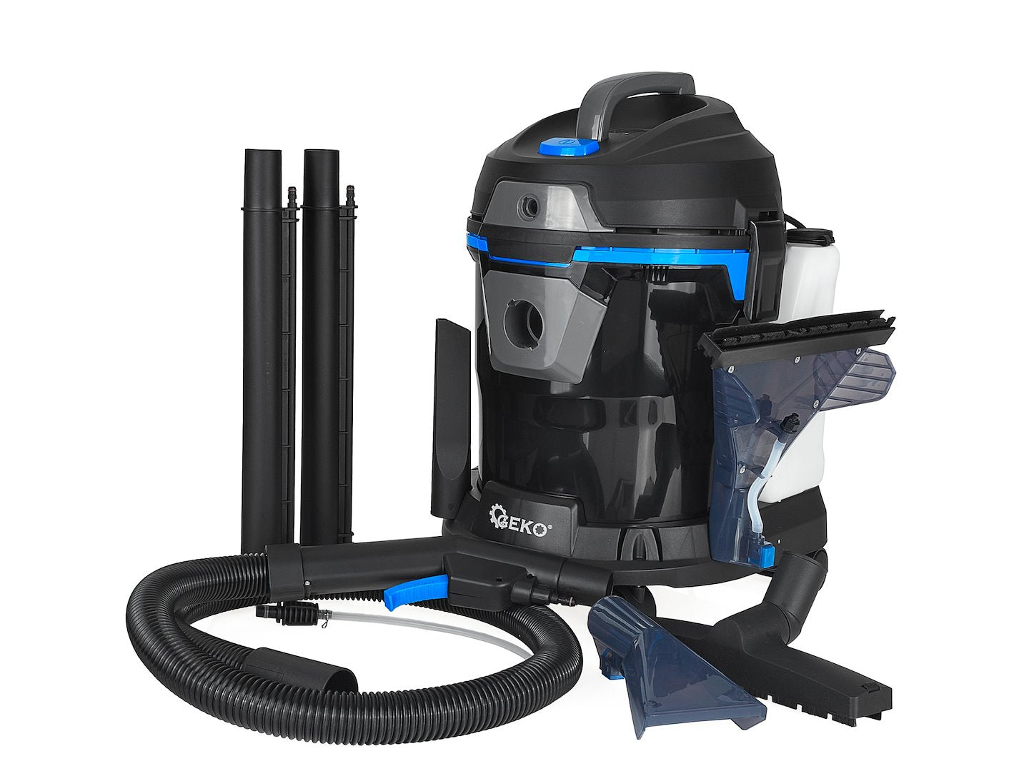 Aspirator cu functie de spalare injectie-extractie, ABS, 15 l, 1400 W, Geko G81087A