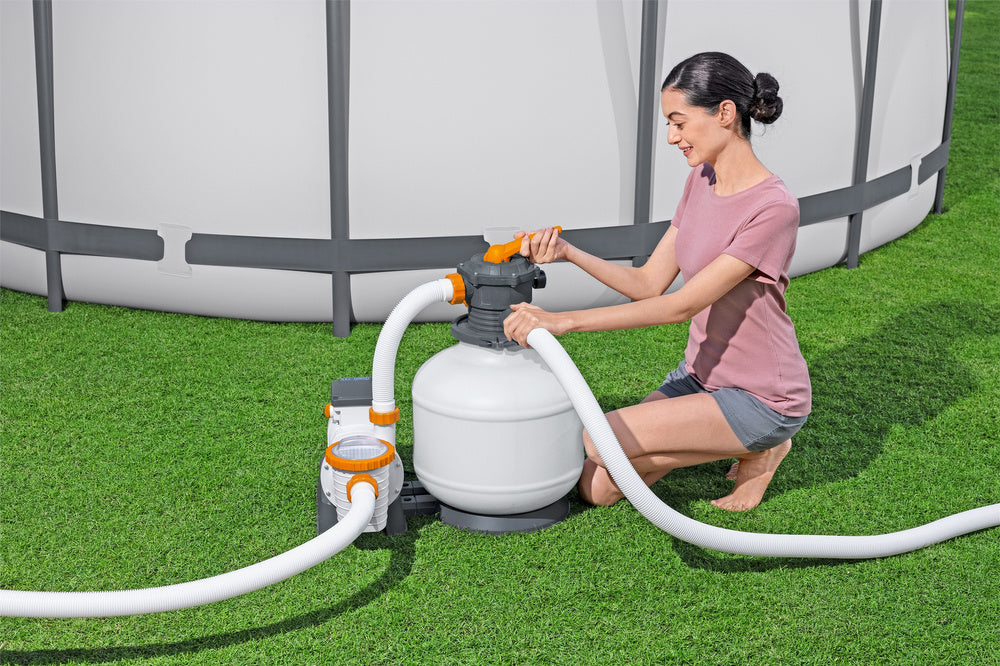 Pompa cu filtru pentru piscina, 220-240 V, 500 W, pentru piscine cu capacitate de 1100-60500 litri, Bestway 16995