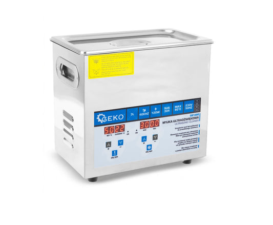 Aparat de curatare cu ultrasunete, 120 W, capacitate 3 l, Geko G81290