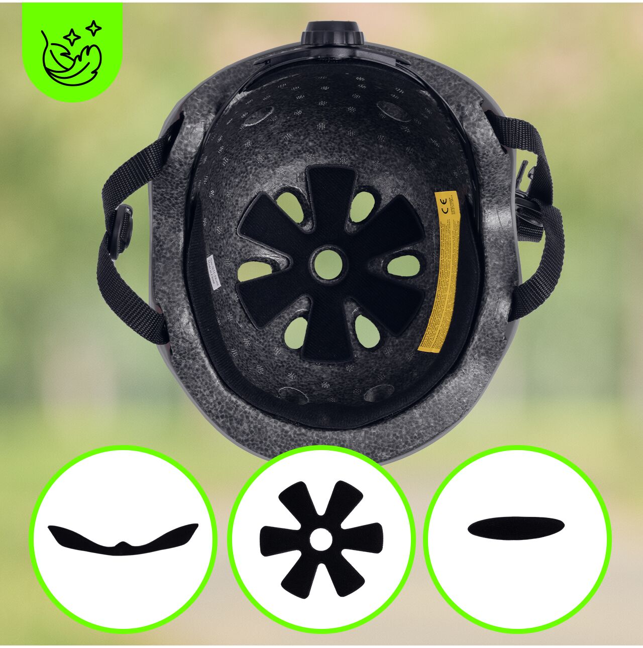 Casca de protectie pentru copii 48-54 cm, negru, MalTrack 112693