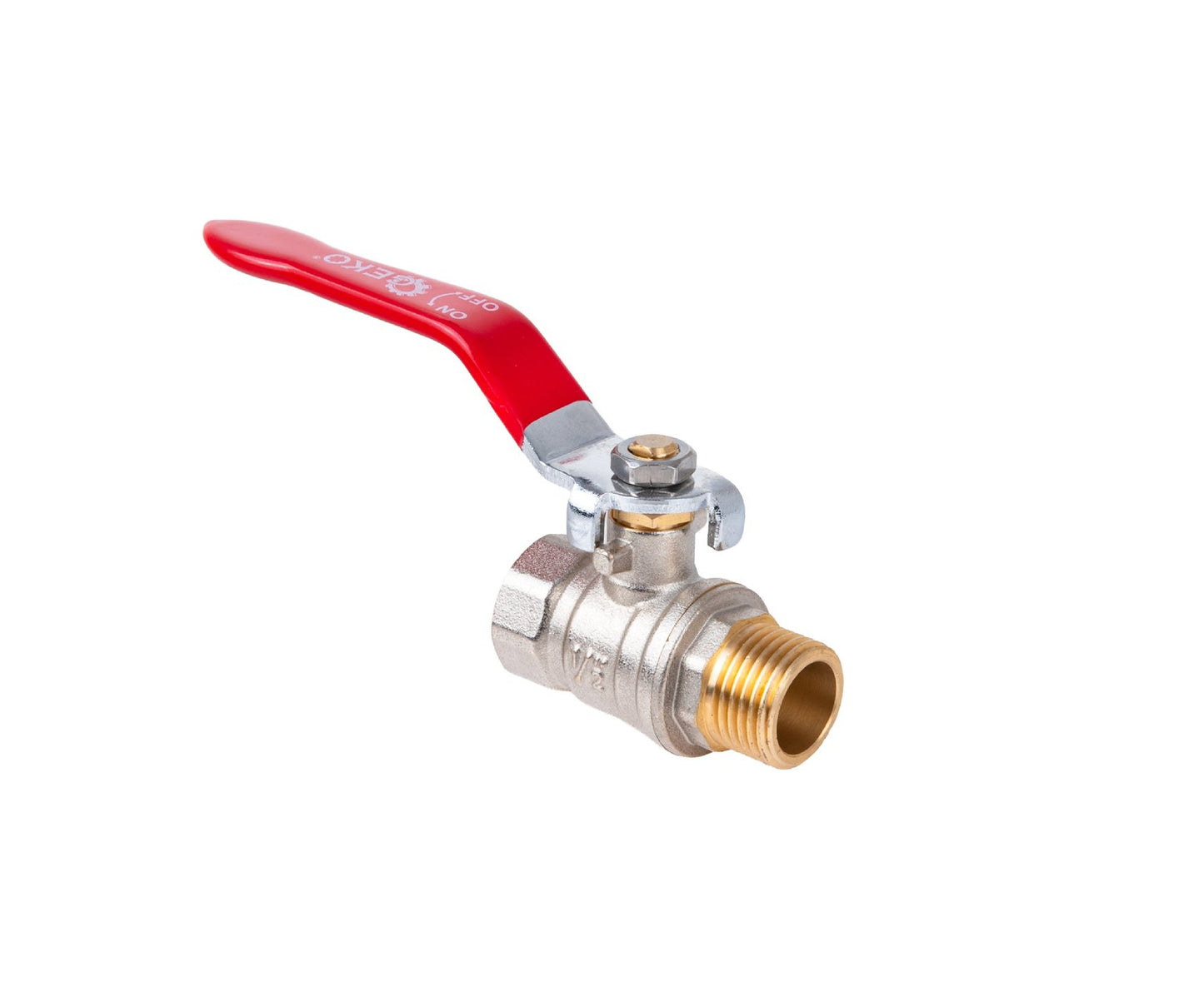 Robinet cu bila 1/2" WZ DN15 cu garnitura de etansare, Geko G70220