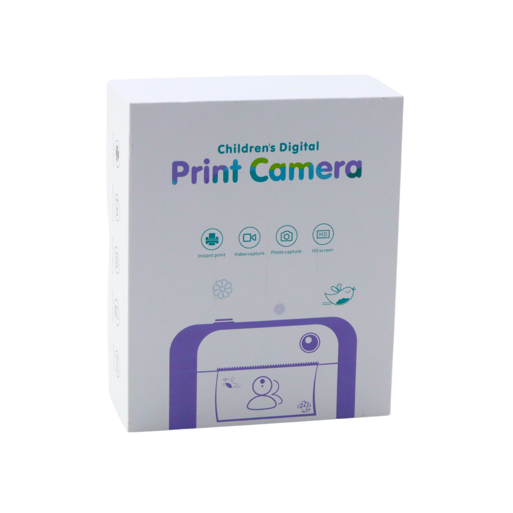 Aparat foto instantaneu pentru copii cu imprimanta termica, roz, Lean 21291