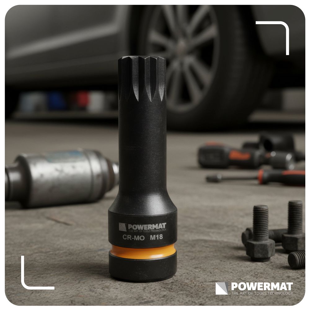 Set chei tubulare de impact PM-ZNU-1418T, 6 bucati, Powermat PM1381