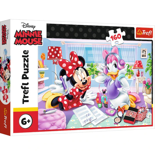 Puzzle Trfel Minnie Mouse O zi cu cei mai buni prieteni, 160 piese, Lean 26381