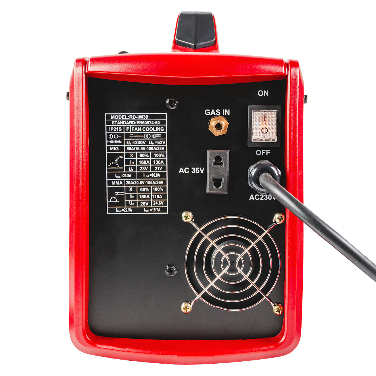 Aparat de sudura tip invertor 5 in 1 RD-IW39, MIG / MAG / TIG / MMA, 160 A, Raider 077239