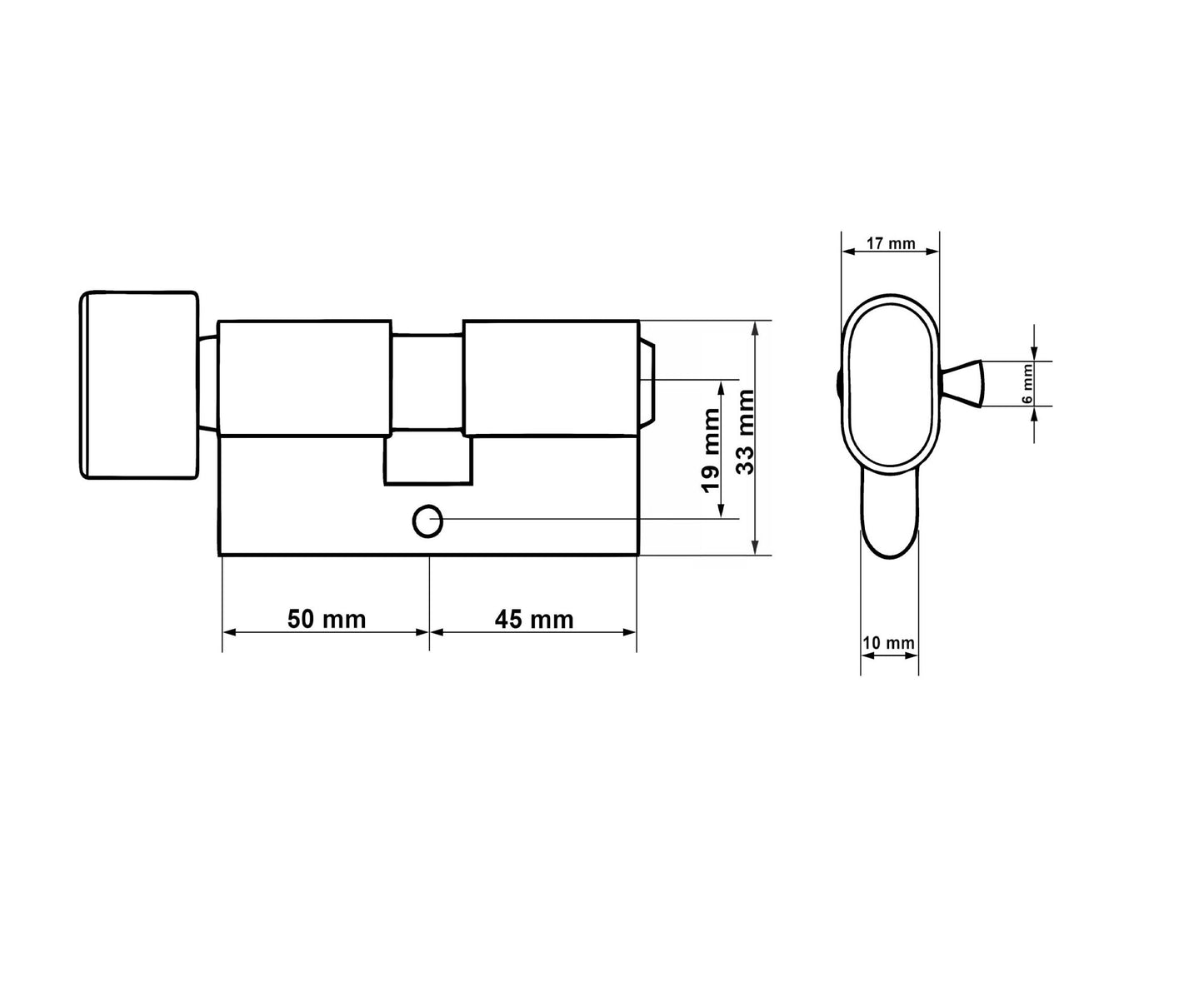 Butuc aluminiu, 45/50g, Keltin K02658