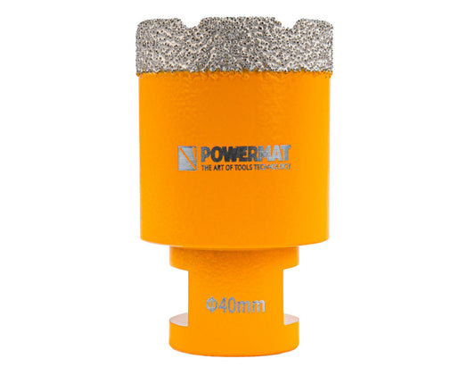 Carota diamantata pentru ceramica PM-DWK-40M14M, 40 mm, Powermat PM1574