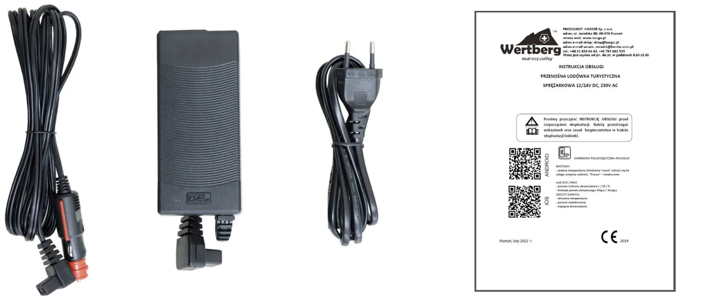 Lada frigorifica portabila cu compresor Wertberg LT 7.45 BT, 60 W, 45 L, Harder HD0112