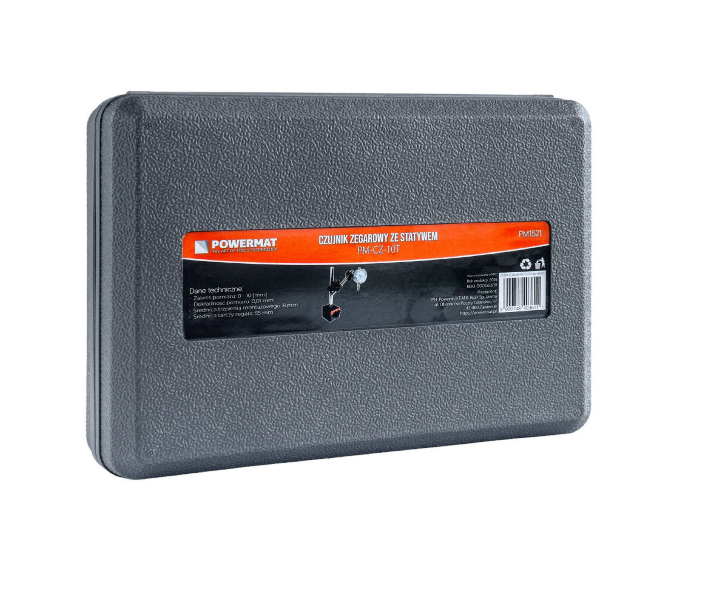 Set ceas comparator cu suport magnetic PM-CZ-10T, 0-10 mm, Powermat PM1521