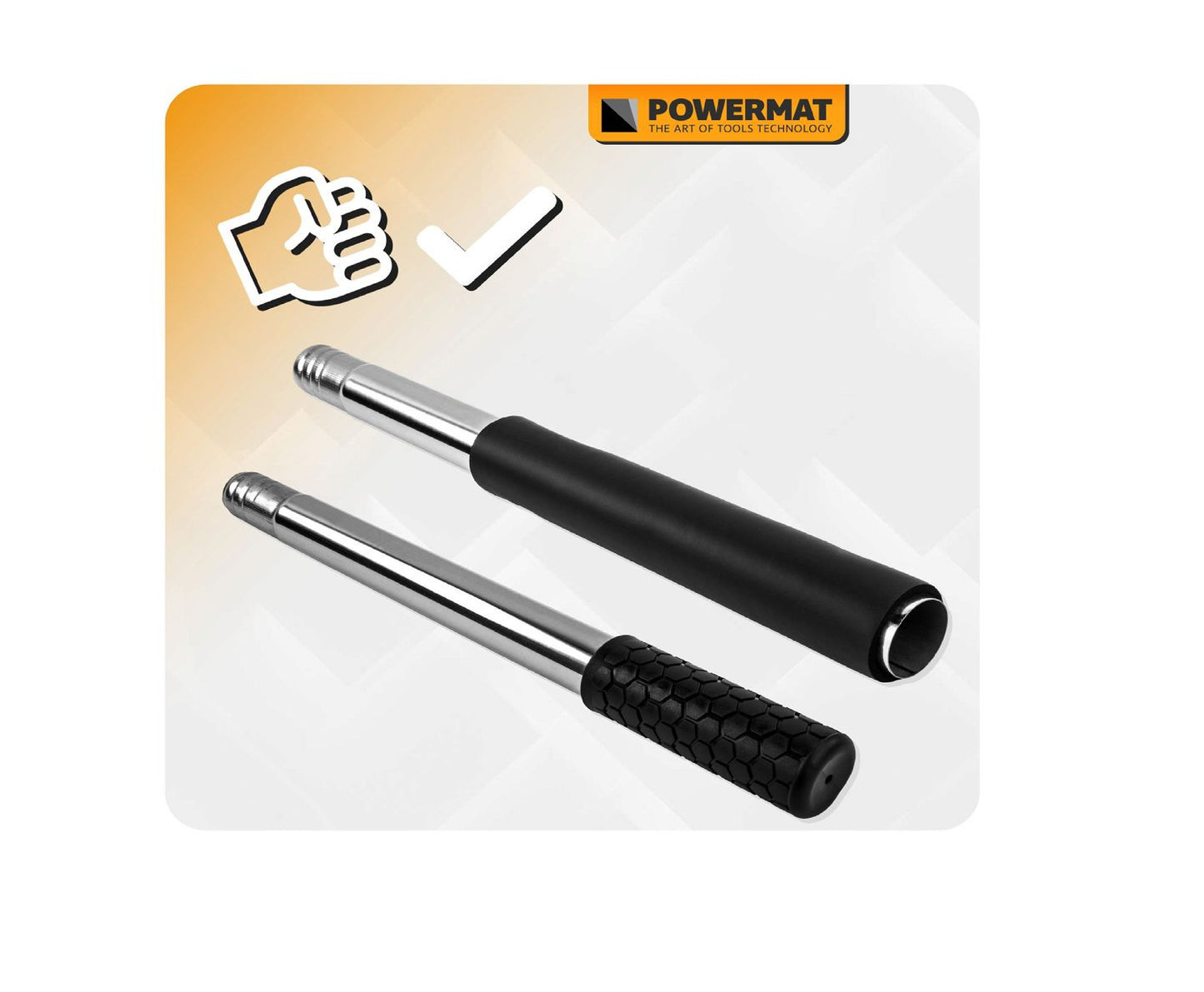 Maner telescopic pentru slefuitor de beton, 97 cm, Powermat PM-SDB-2450M-UT
