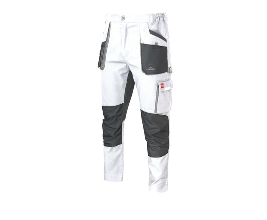 Pantaloni de lucru Classic Stretch Slim White-G marimea 52, Artmas ART457530