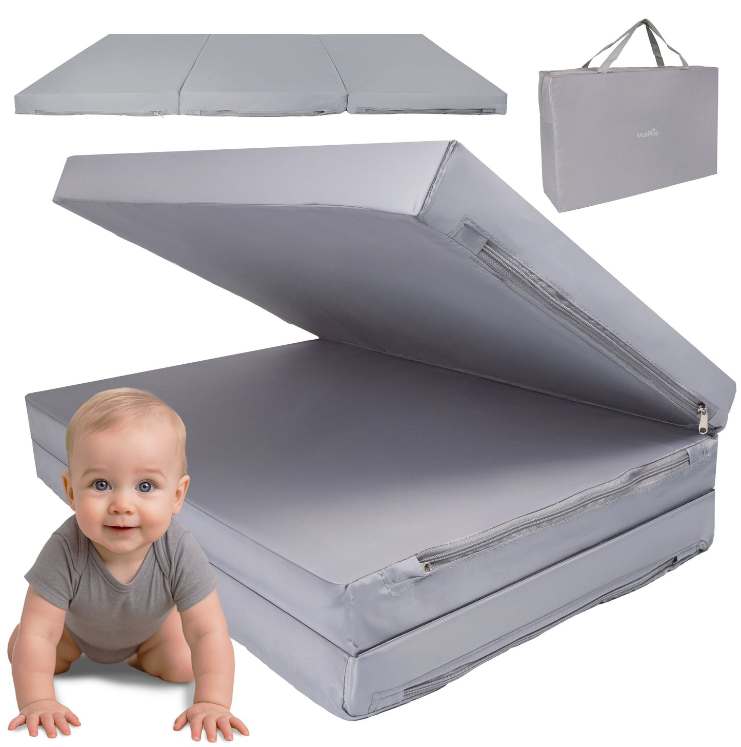 Saltea pliabila de calatorie pentru patutul de calatorie SOVO, 120 x 60 cm, MalPlay 113166