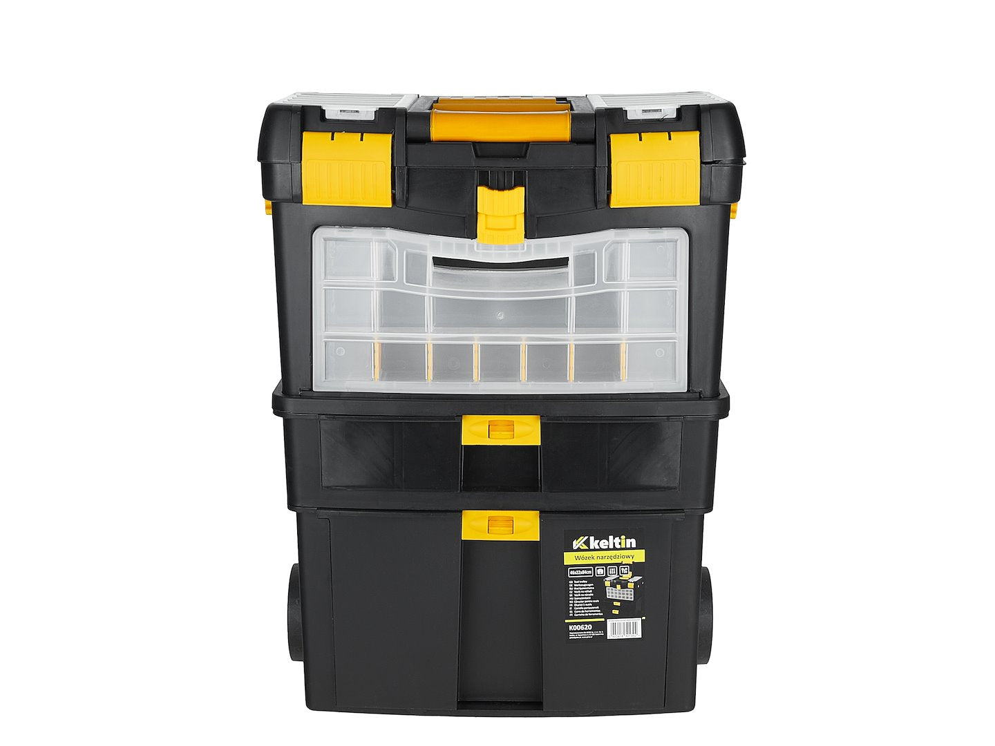 Carucior pentru scule cu organizator detasabil din plastic, Keltin K00620