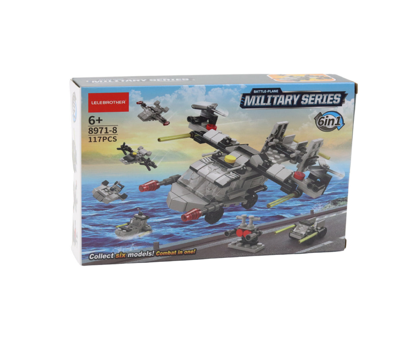Set de constructie elicopter, 117 elemente, 21 x 15 x 5 cm, Lean 20964