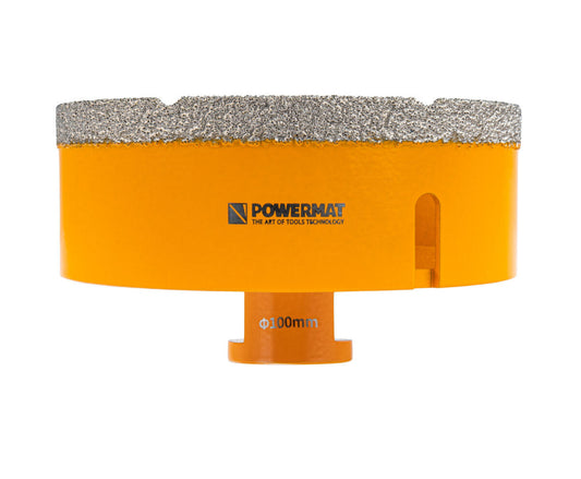 Carota diamantata pentru ceramica PM-DWK-100M14M, 100 mm, Powermat PM1580
