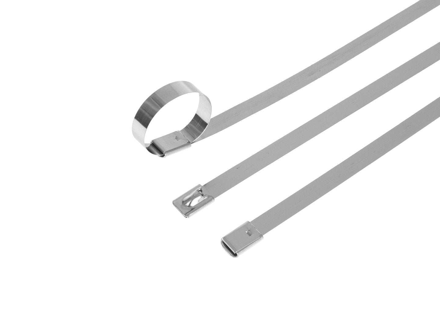 Set cleme din inox, 7,9x300mm, 100 bucati, Geko G17260
