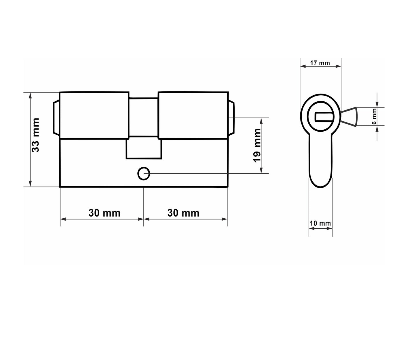 Butuc aluminiu, 30 / 30, Keltin K02606