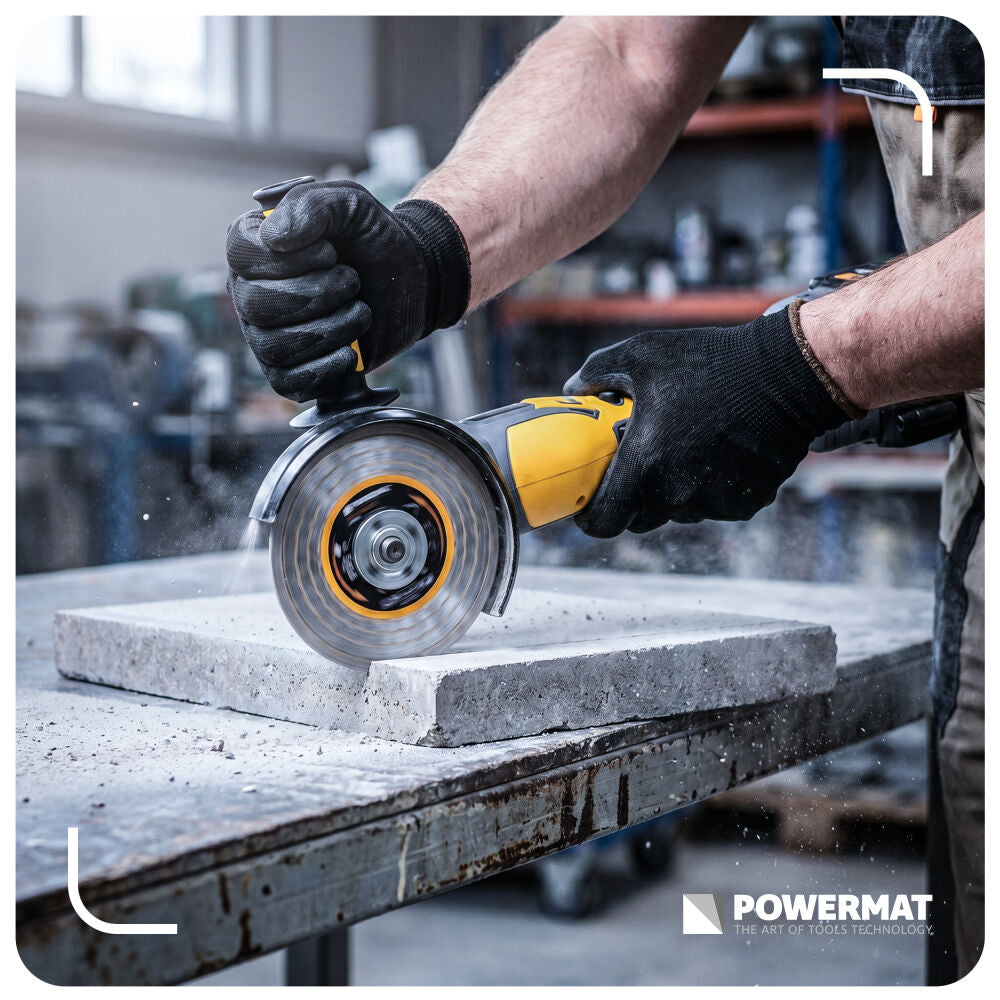 Disc diamantat hexagonal pentru ceramica PM-TDCS-1256T, 125 mm, Powermat PM1500