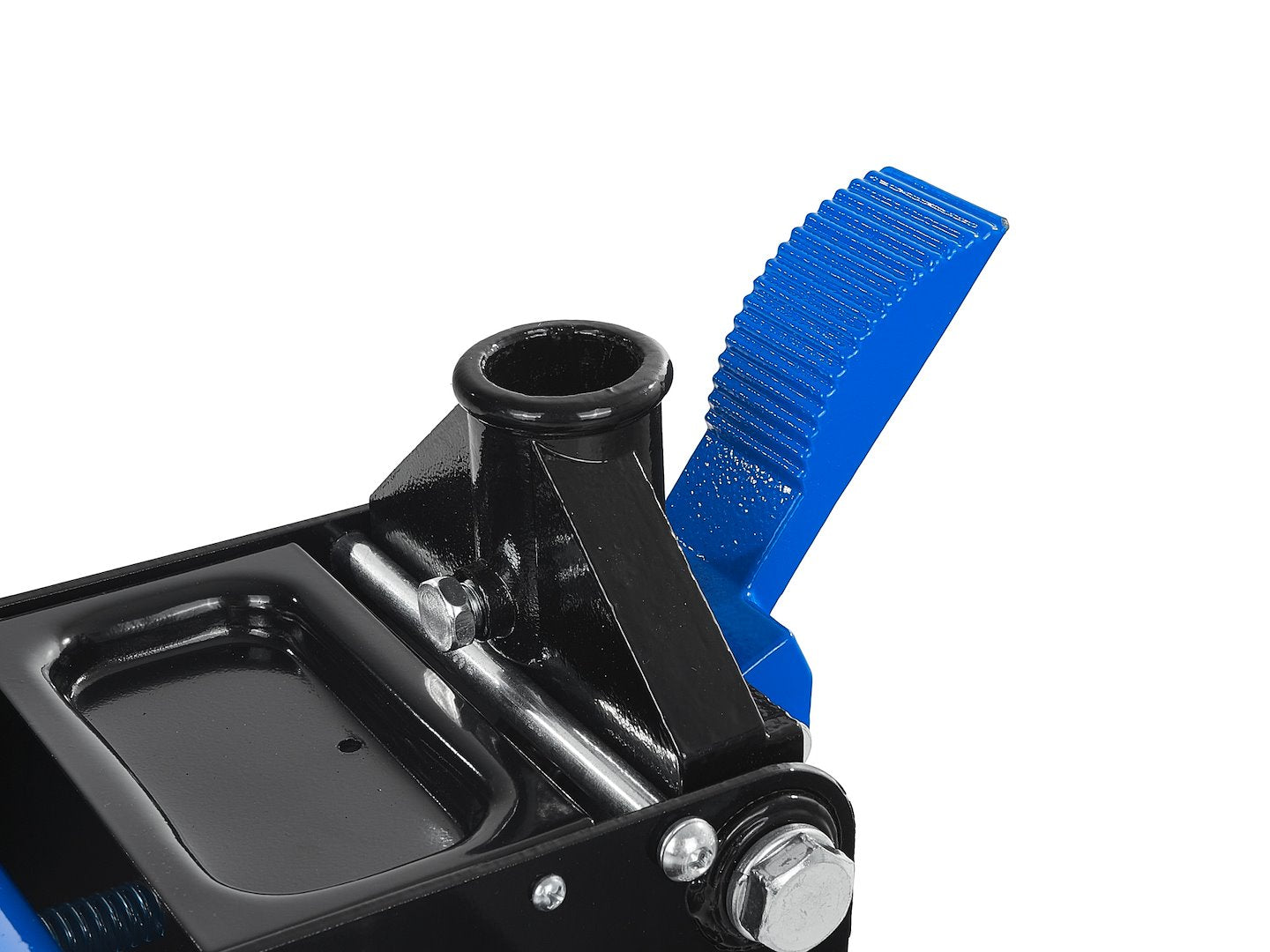 Cric hidraulic tip crocodil cu 2 pistoane si pedala de picior, 75-505mm, 3 T, Geko G02188