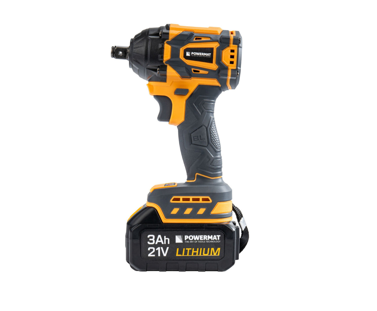 Cheie electrica de impact cu acumulator PM-AKU-21V-3M, 21 V, Powermat PM1410