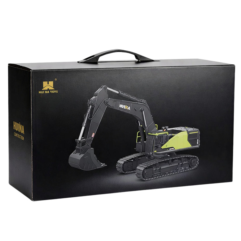 Utilaj de constructie de jucarie Huina R/C, 1:14, verde, Lean 14018